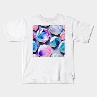 Watercolor diamond pattern Kids T-Shirt